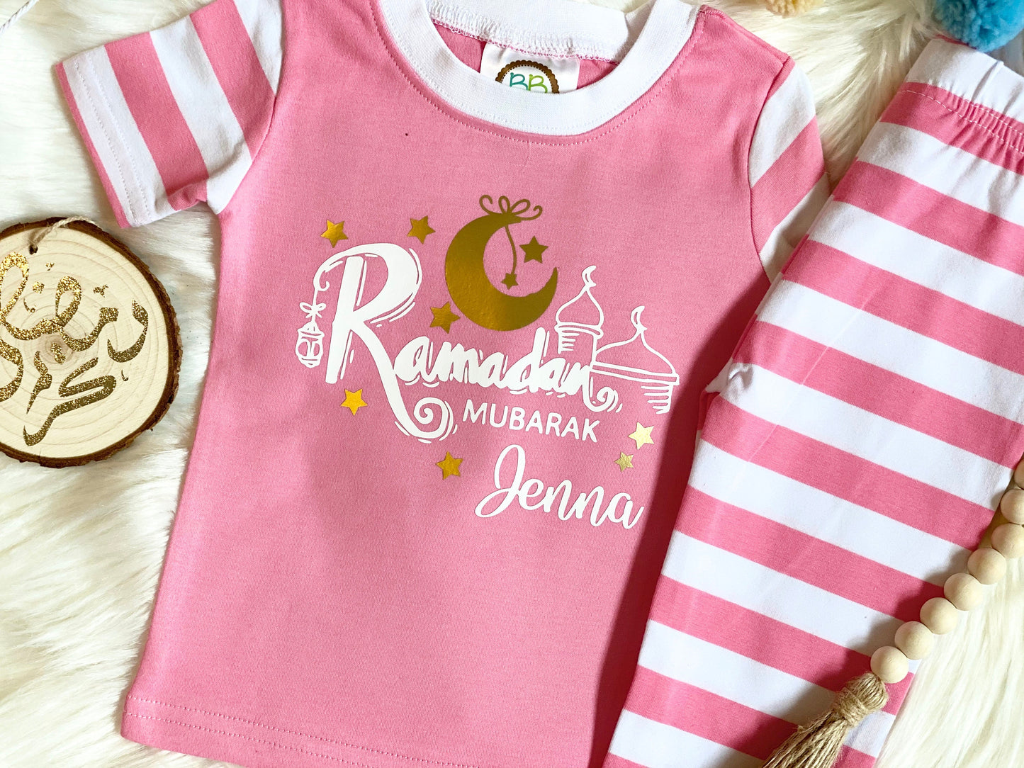 Ramadan Mubarak Pajamas set - Ramadan / Eid Pajama for boys and girls unisex ramadan pajama