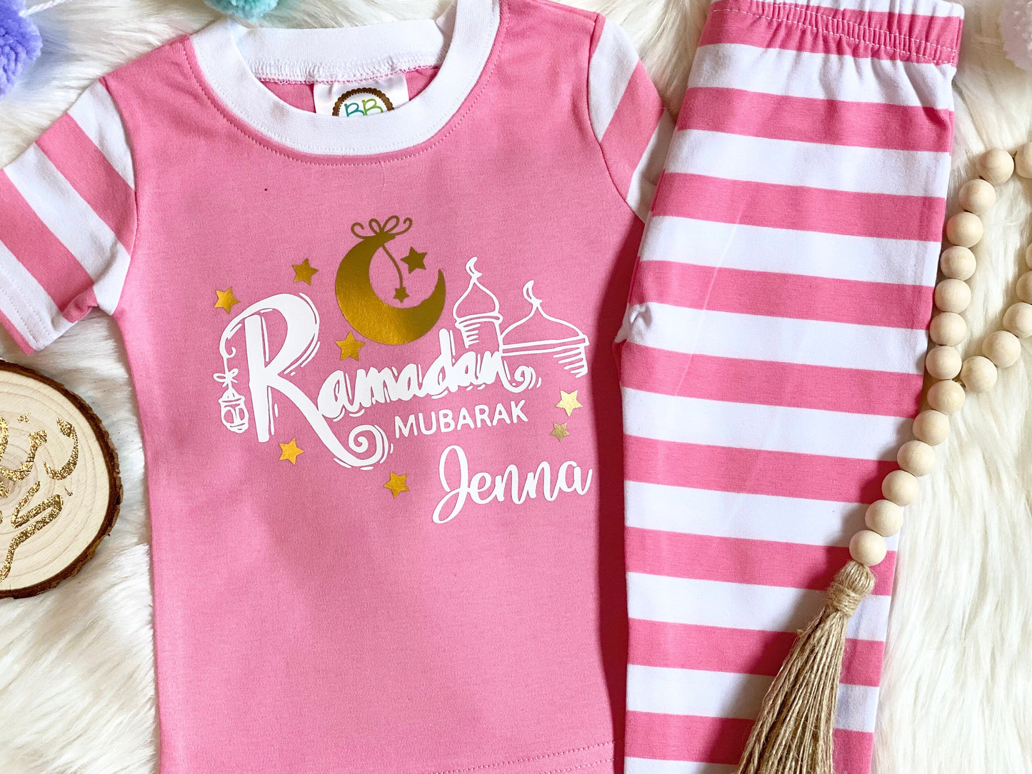 Ramadan Mubarak Pajamas set - Ramadan / Eid Pajama for boys and girls unisex ramadan pajama