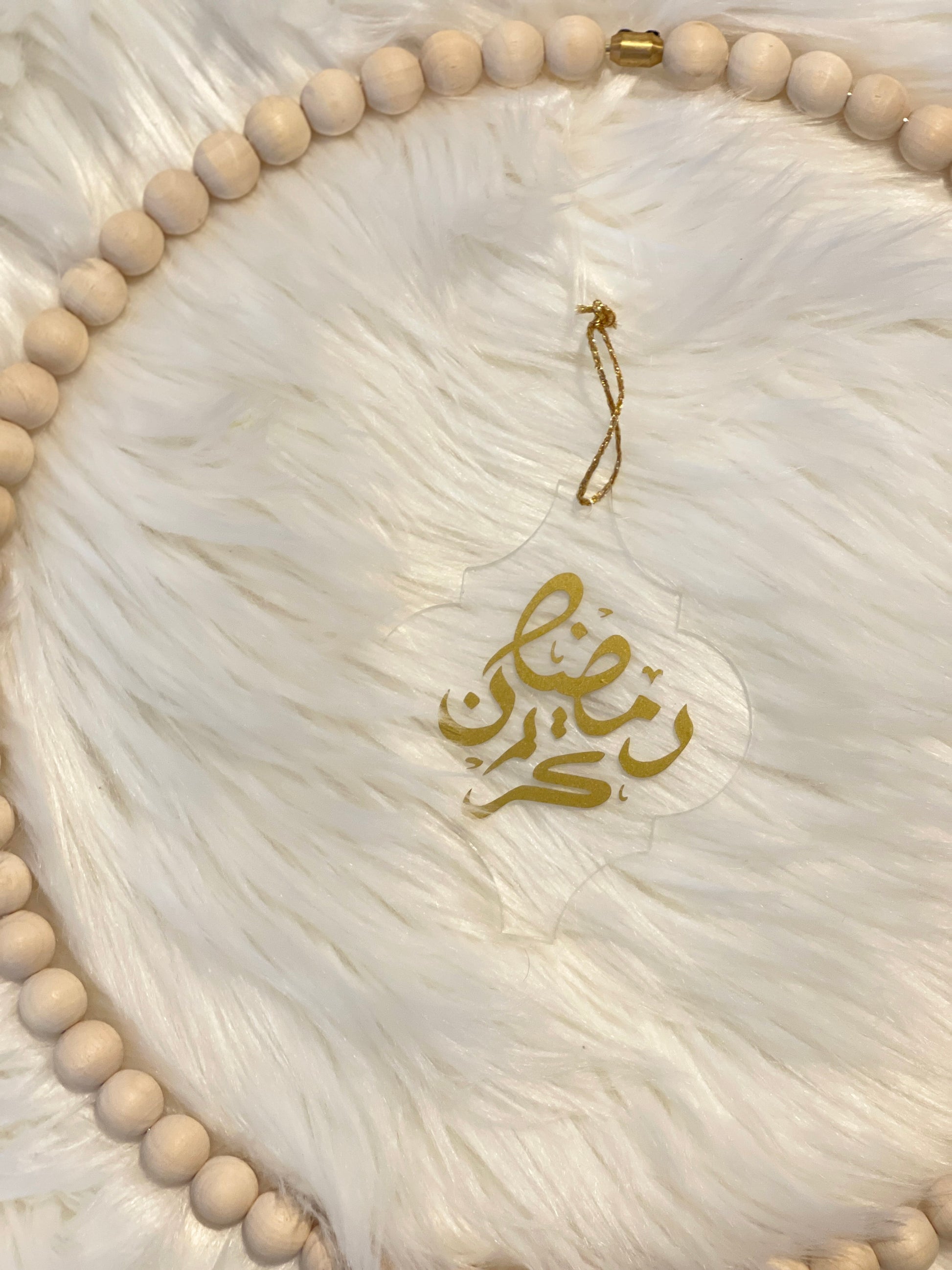 Ramadan Mubarak acrylic ornament Ramadan decoration Ramadan gift tag Arabesque acrylic