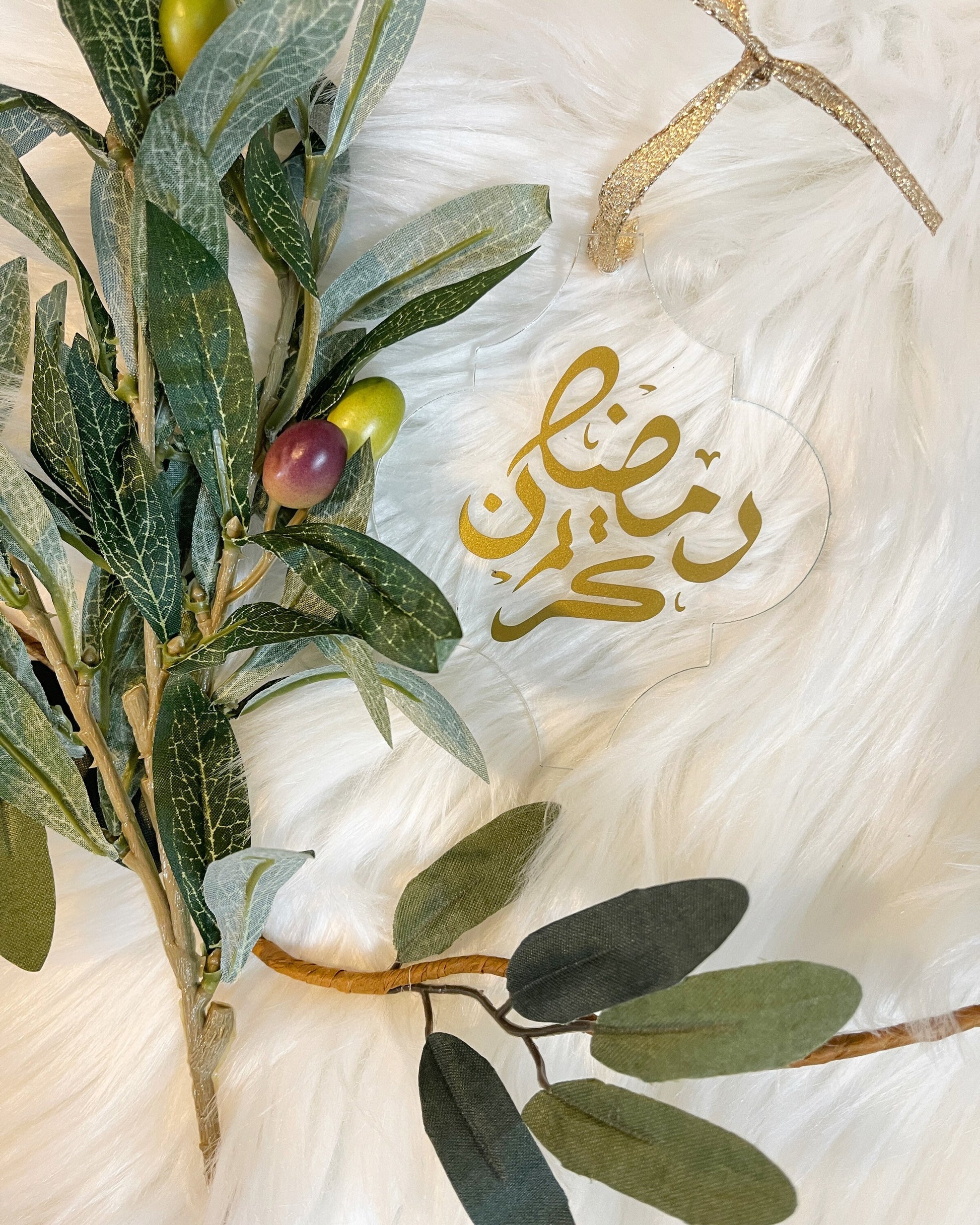 Ramadan Mubarak acrylic ornament Ramadan decoration Ramadan gift tag Arabesque acrylic