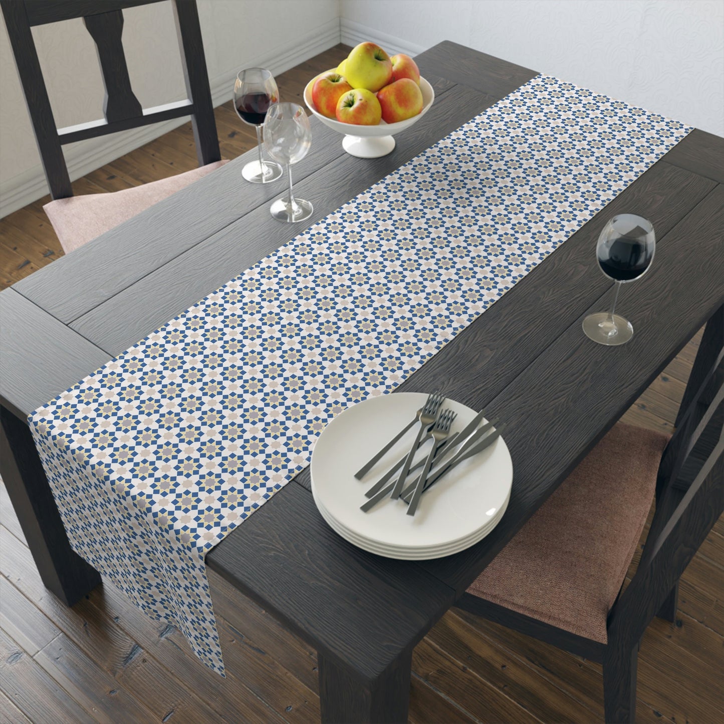 Moroccan design Table Runner, arabic table cover, Ramadan decor, Ramadan Tablecloth