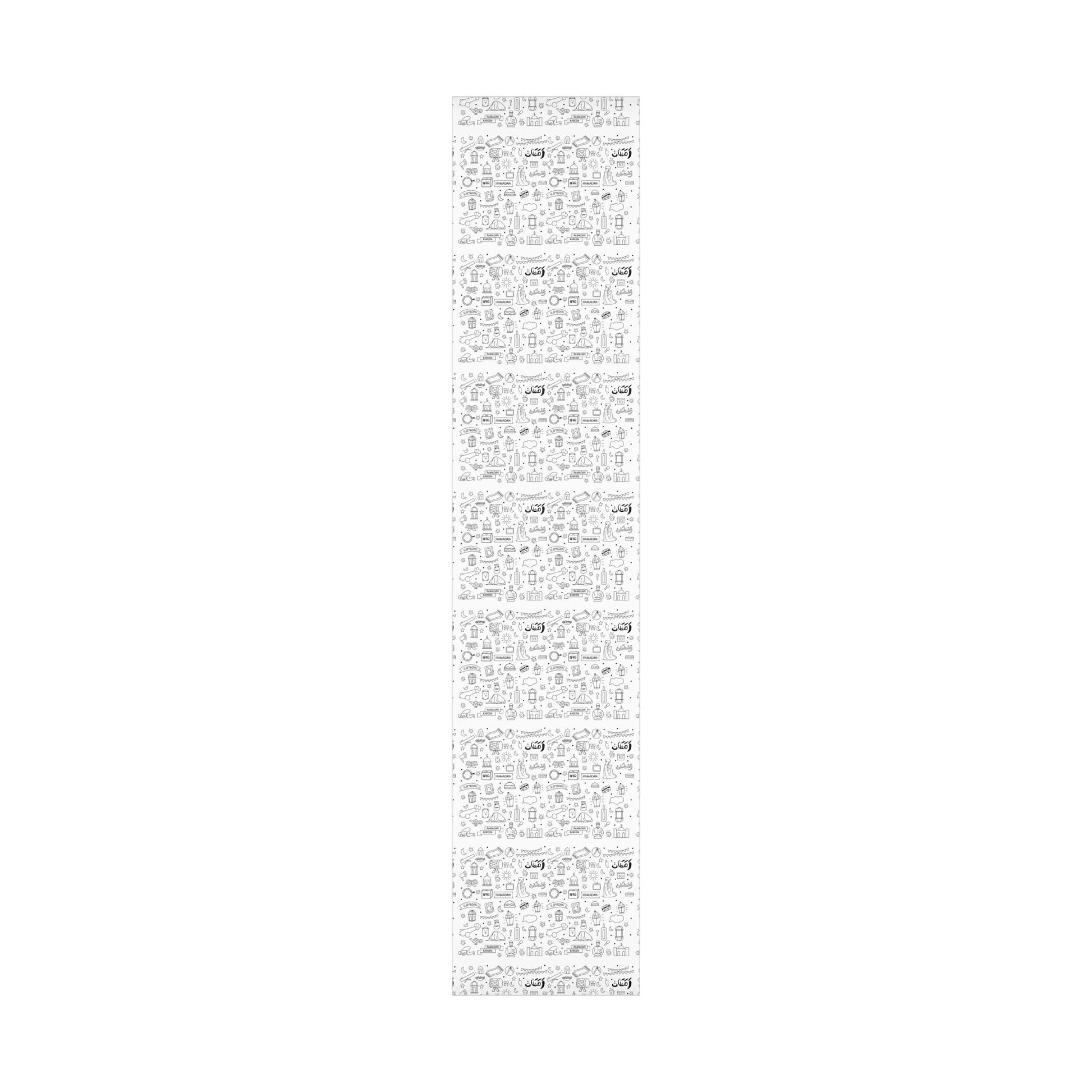 Color your own Ramadan table cover, Giant coloring table runner for kids, coloring poster for Ramadan, Ramadan Decoration Kids Activity