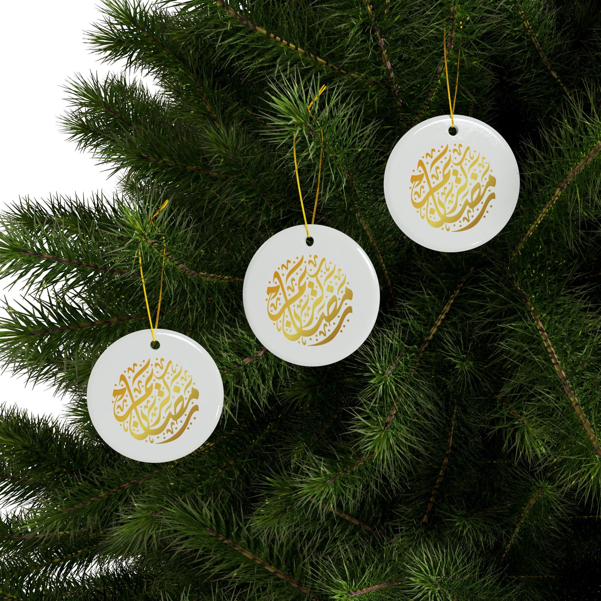 Ramadan Ceramic Ornament, Ramadan Kareem ornament, Ramadan decoration ceramic, Islamic Holiday Gift