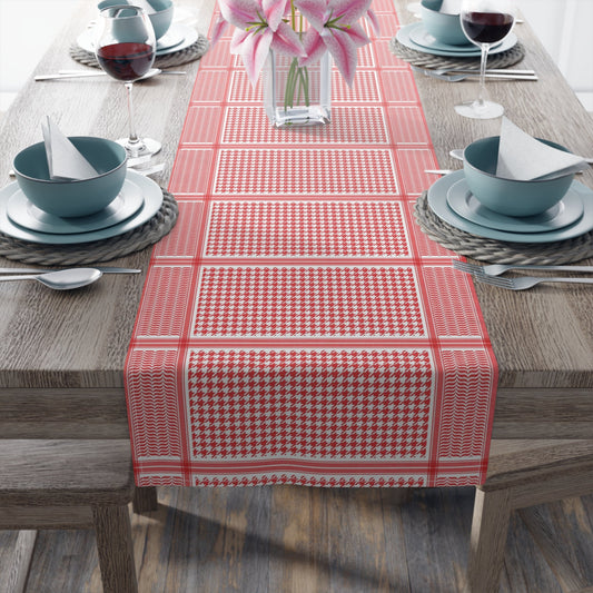 Palestinian printed Kufyah table runner (Cotton, Poly) dinning table decor, Palestine decor table runner, PRINTED