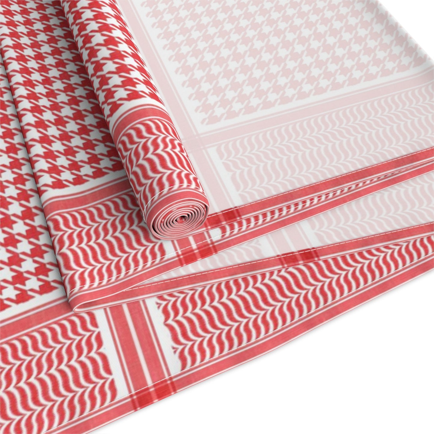 Palestinian printed Kufyah table runner (Cotton, Poly) dinning table decor, Palestine decor table runner, PRINTED