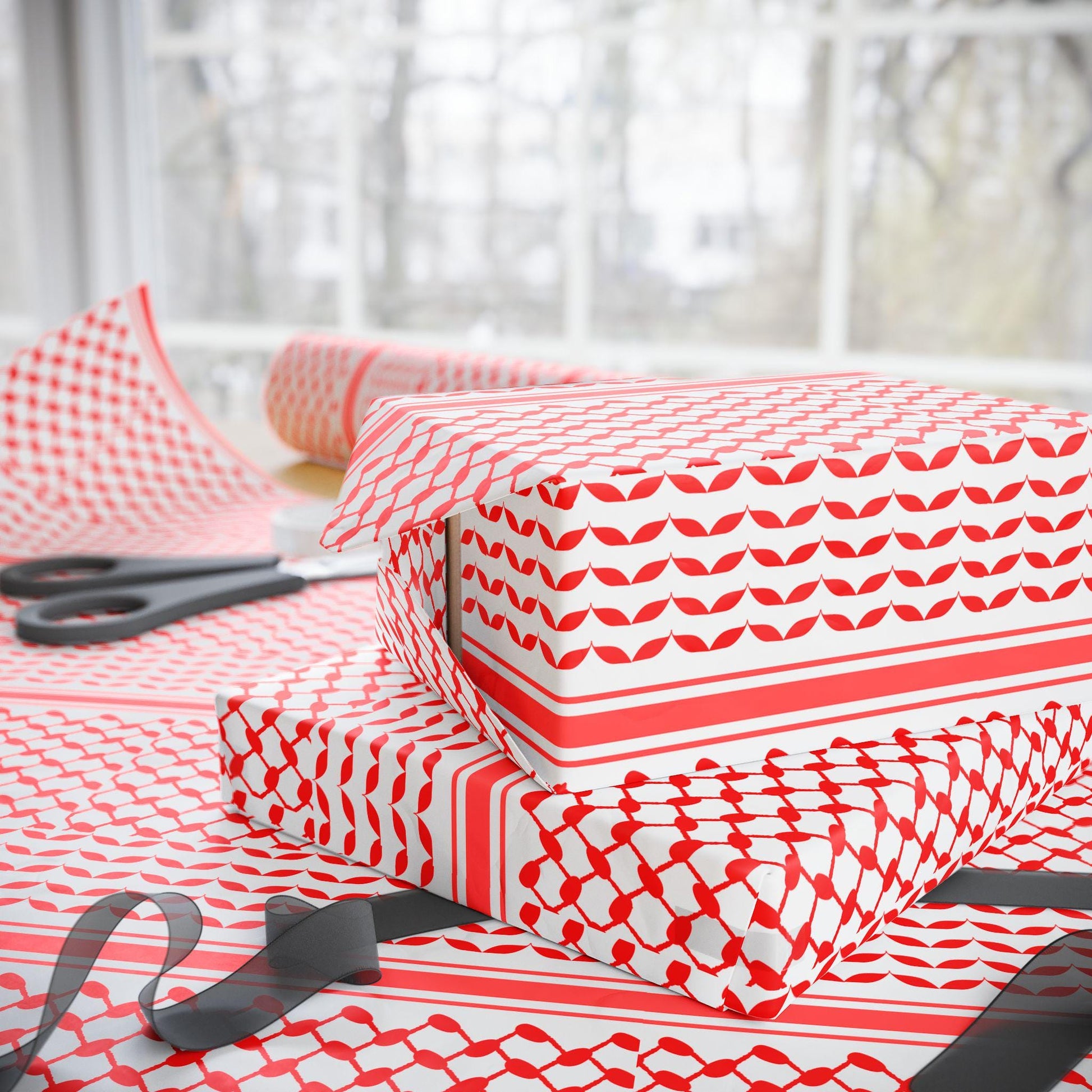 Gift Wrapping Papers, Palestinian Print Gift Wrap Paper, Unique Wrapping Sheets, Holiday Gift Wrap, Birthday Present Wrap, Decorative Gift