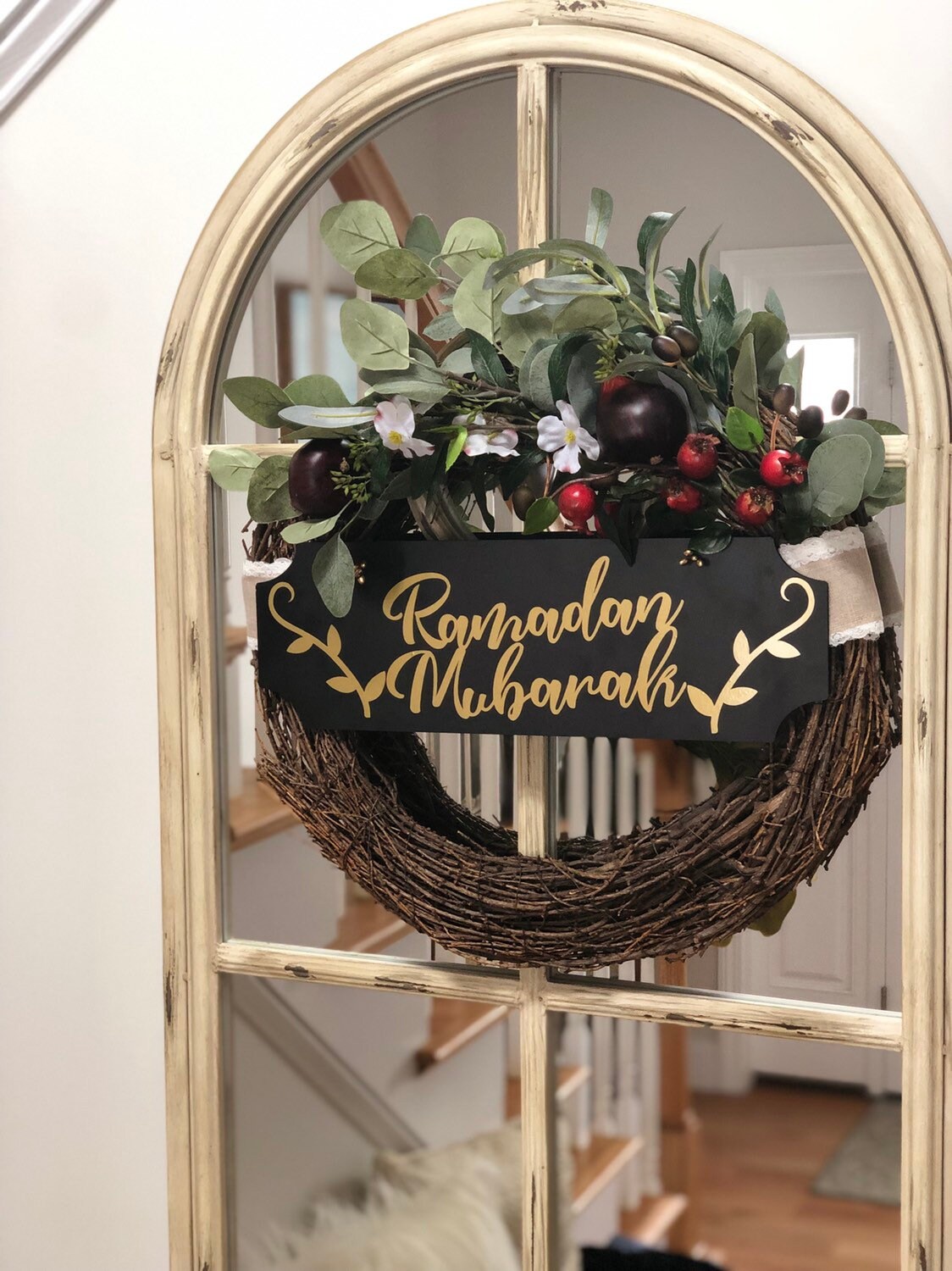 Ramadan wreath - fruits in the Quran - 18" wreath