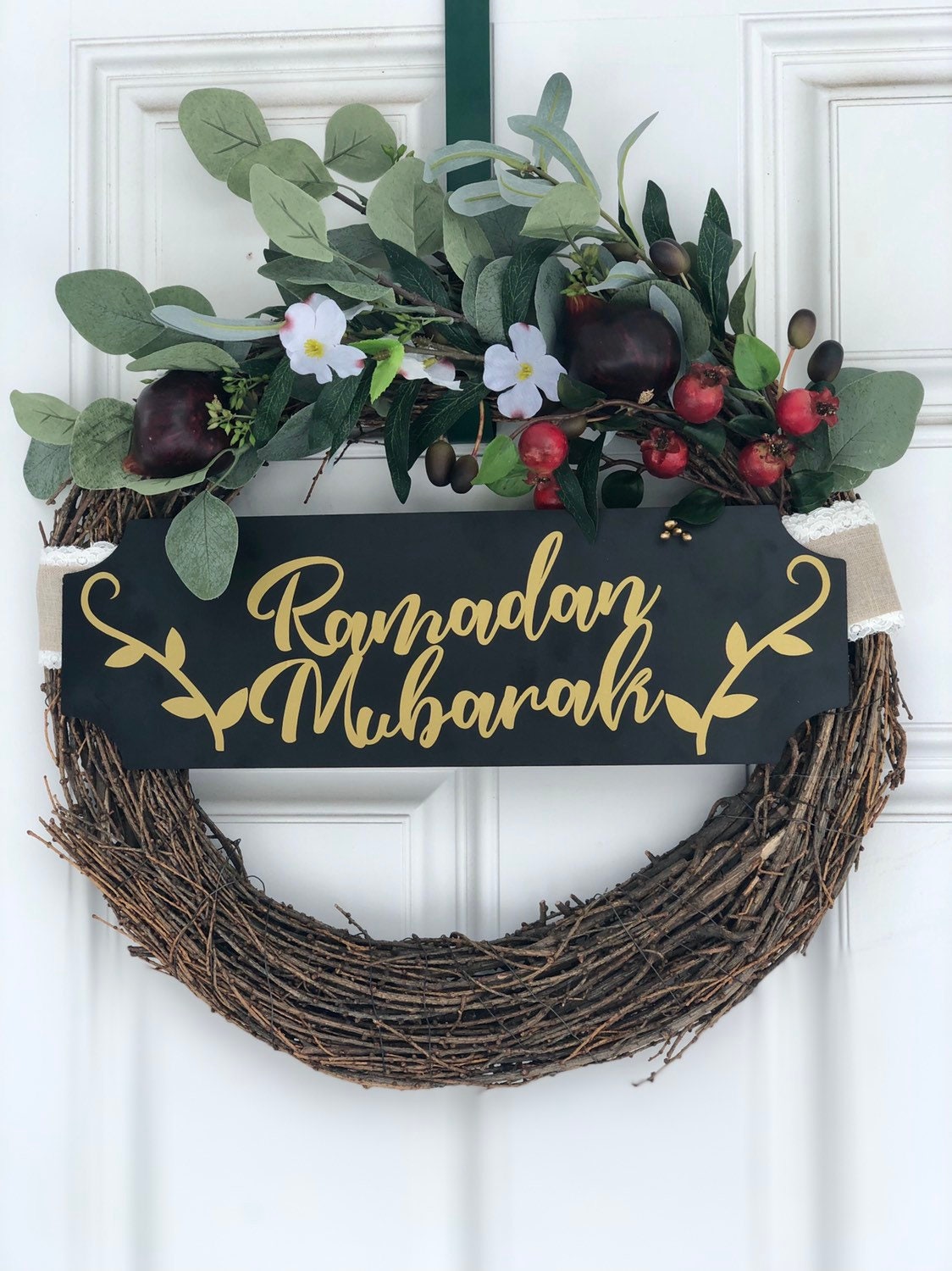 Ramadan wreath - fruits in the Quran - 18" wreath
