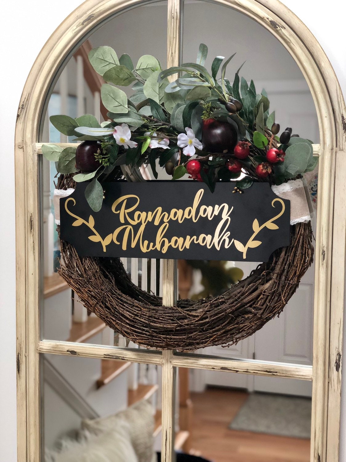 Ramadan wreath - fruits in the Quran - 18" wreath