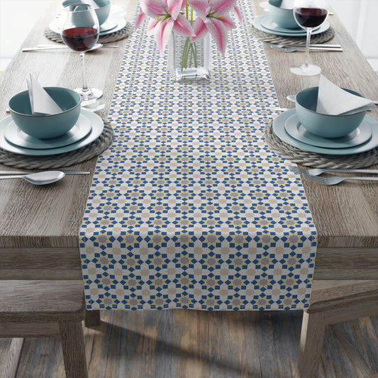 Moroccan design Table Runner, arabic table cover, Ramadan decor, Ramadan Tablecloth