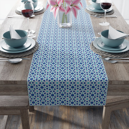 Ramadan table runner, Moroccan inspired design table runner, Arabic design table runner